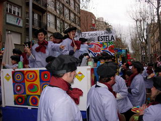 Rua de Carnestoltes organitzada per l'AMPA de l'escola GIMBEBÉ als carrers de Gavà (2 de Febrer de 2008)